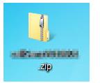 ダウンロードしたzipファイルを解凍します