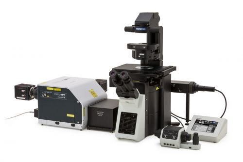 共焦点超解像顕微鏡とリアルタイムコントローラー